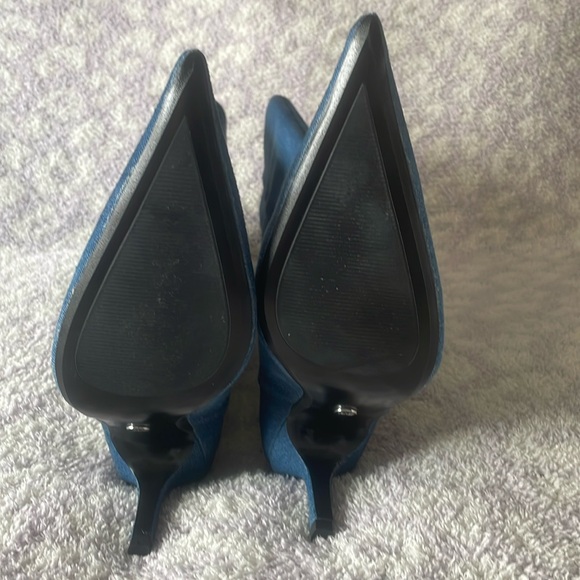 NWT Zara Denim Knee-High Boots Sz 9 - Picture 11 of 16